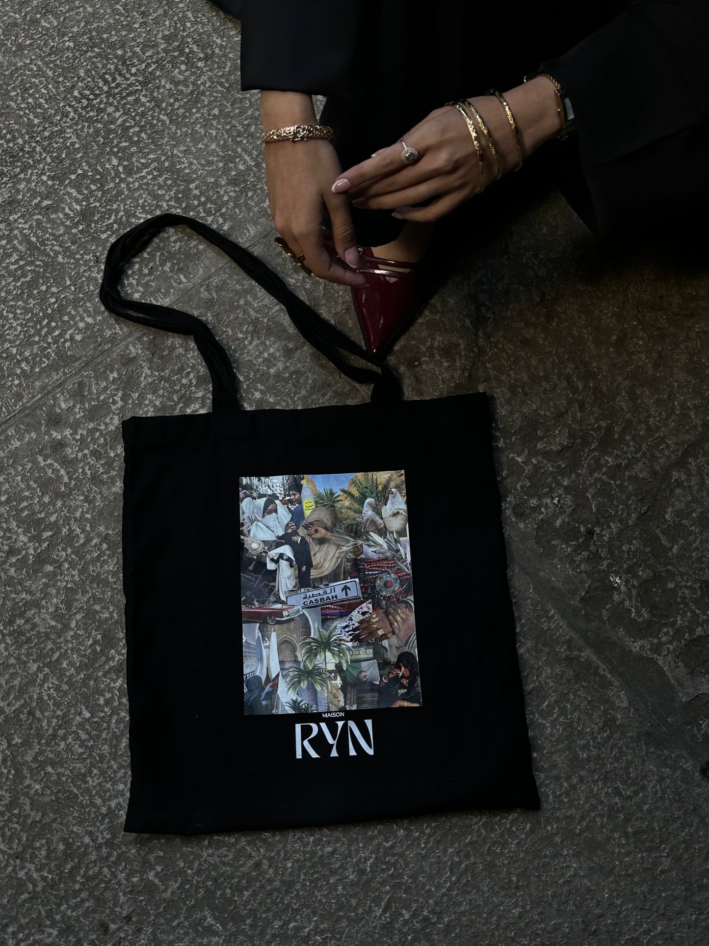 Tote bag Genèse Noir